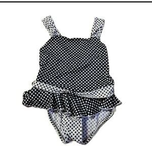 Vintage Polka Dot One Piece Swimsuit Retro Bathing Suit